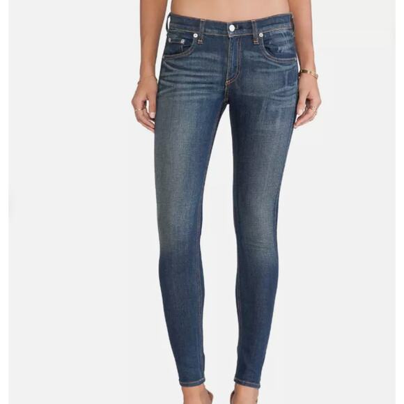 Rag & Bone Skinny Jeans Dark Wash Kingsland Style W1502K520 Women's Size 28 - Picture 16 of 16